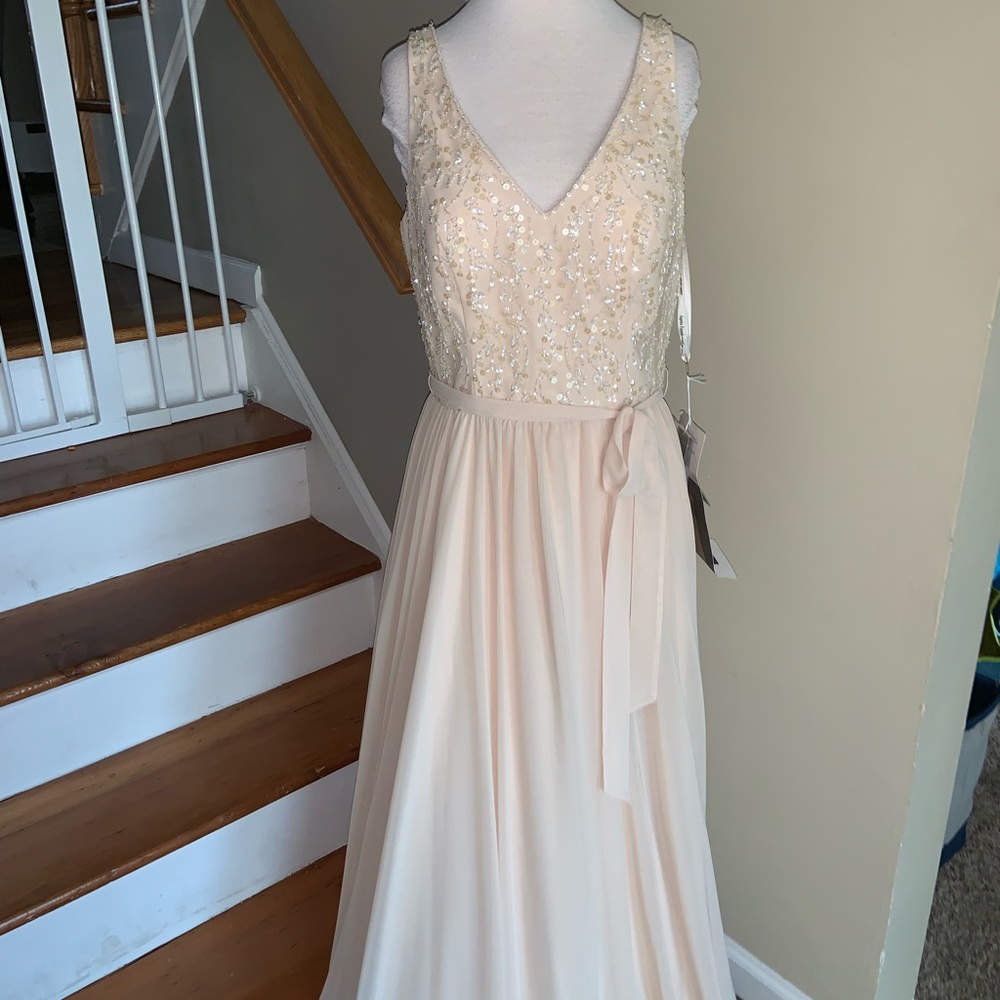 Mori Lee 20472 champagne size 14 - Picture 2 of 8